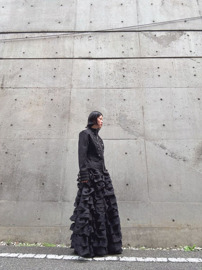 3D frill volume skirt
