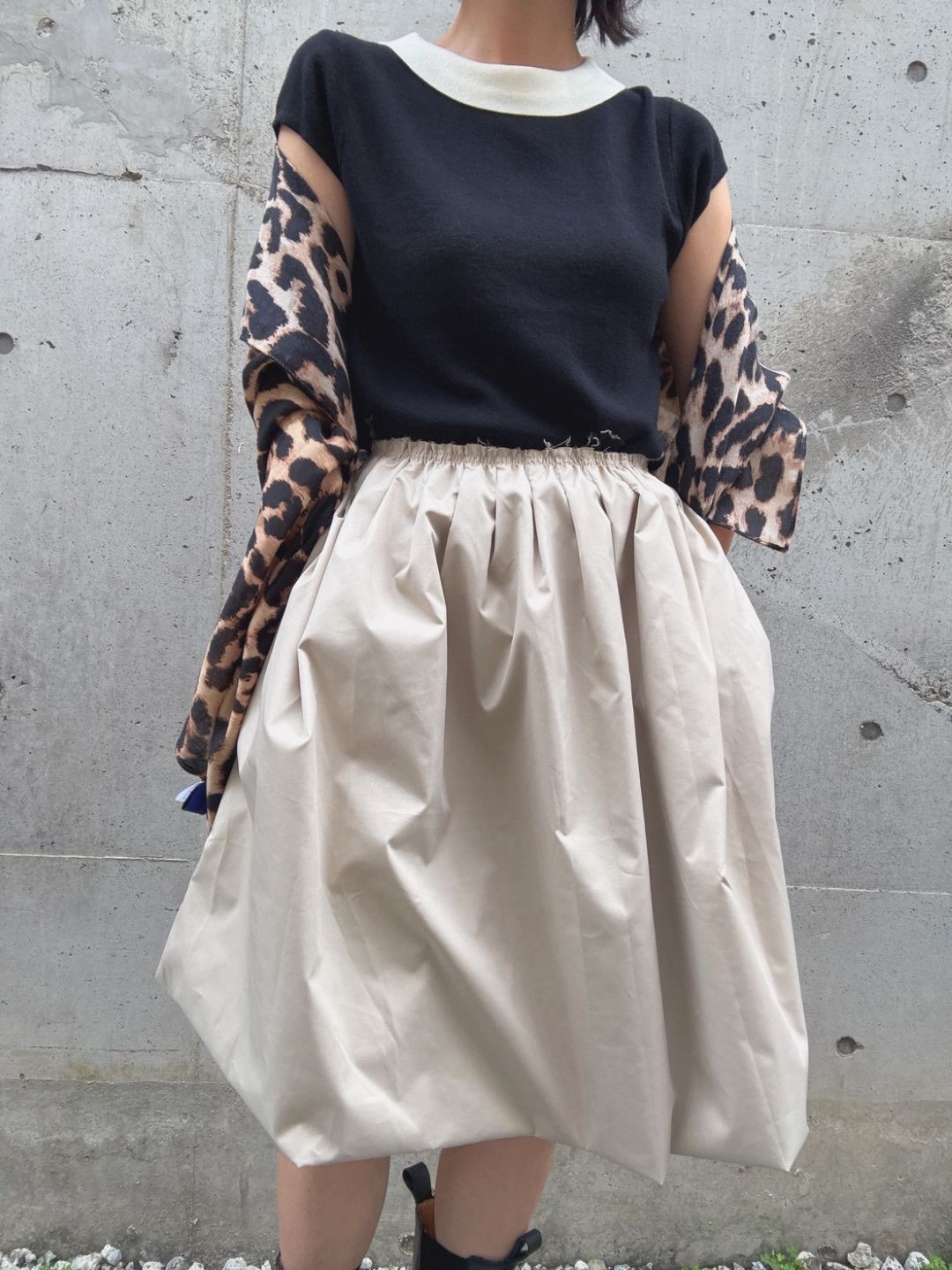 bi-color knit