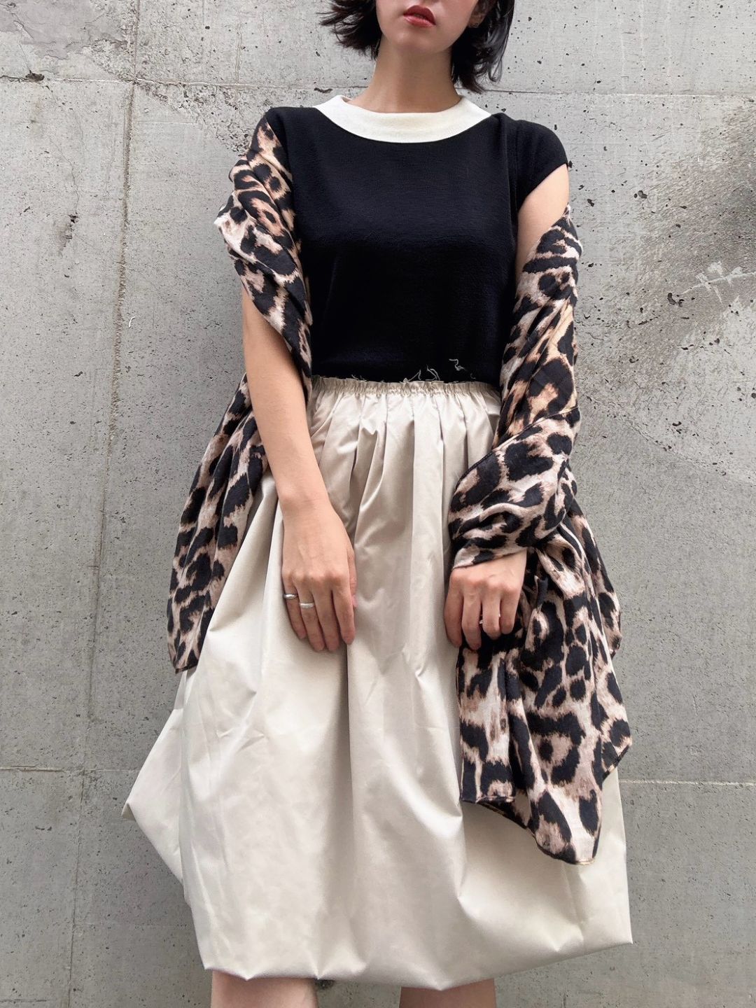 bi-color knit