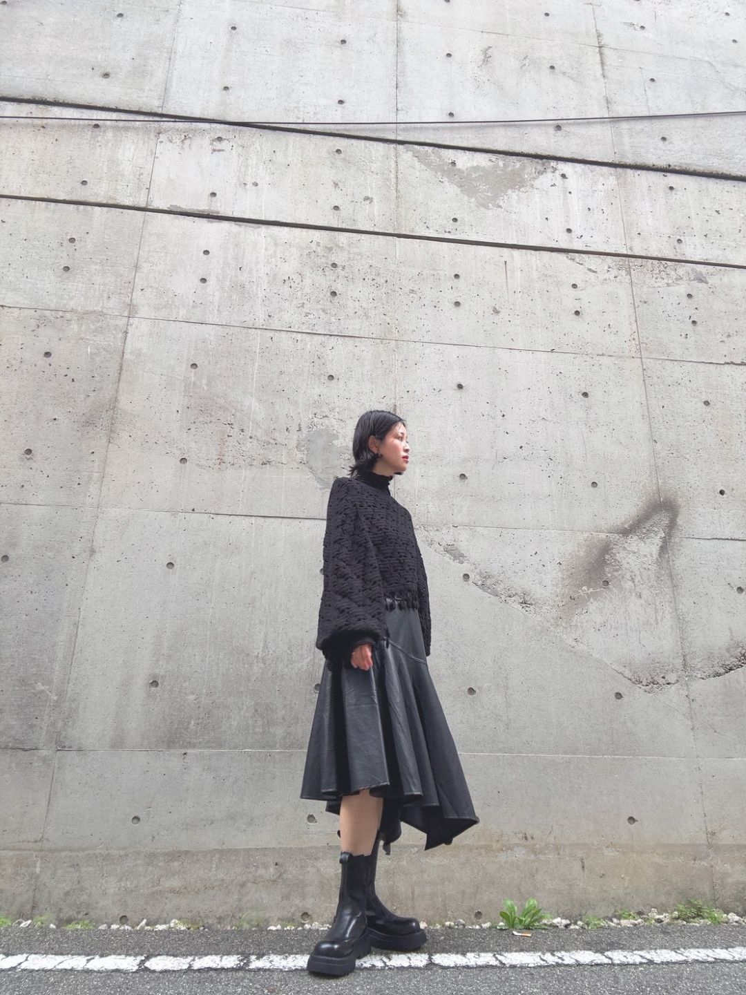 crochet fringe volume sleeve knit