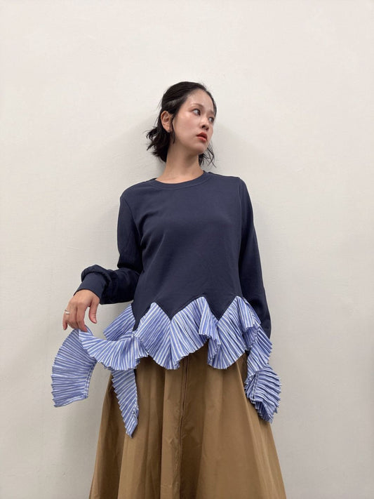 frill docking pullover