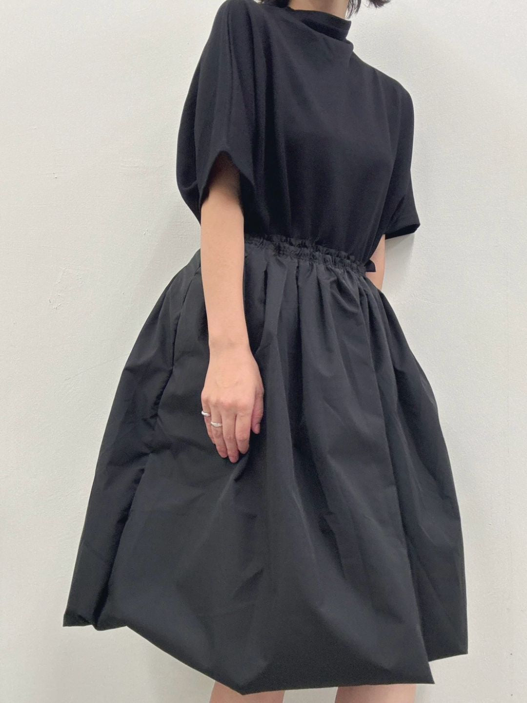 gather tuck balloon skirt