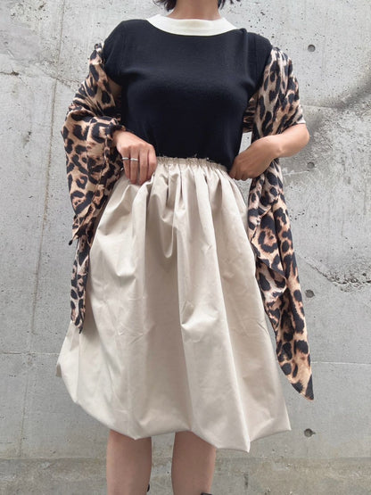 gather tuck balloon skirt