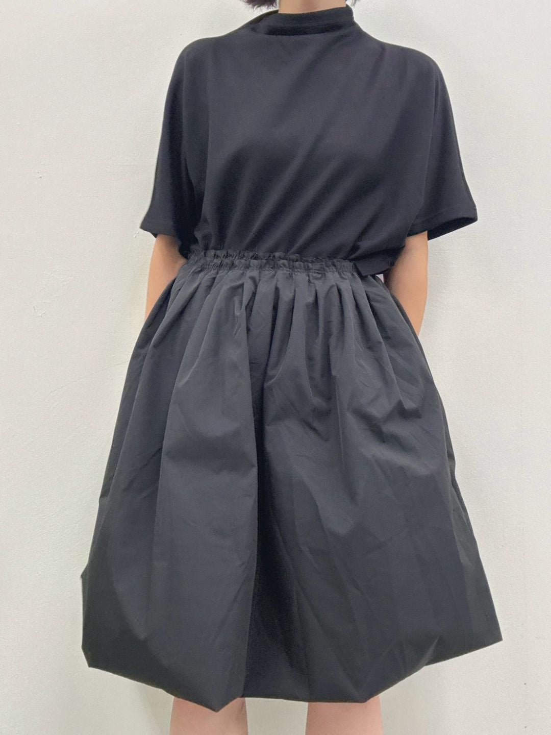 gather tuck balloon skirt