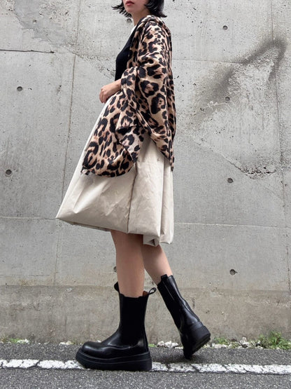 gather tuck balloon skirt