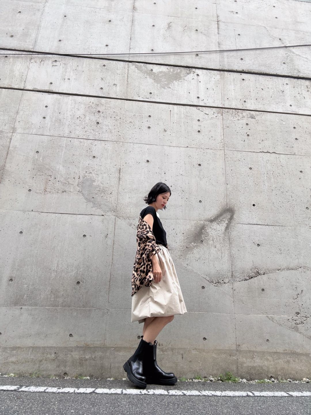 gather tuck balloon skirt