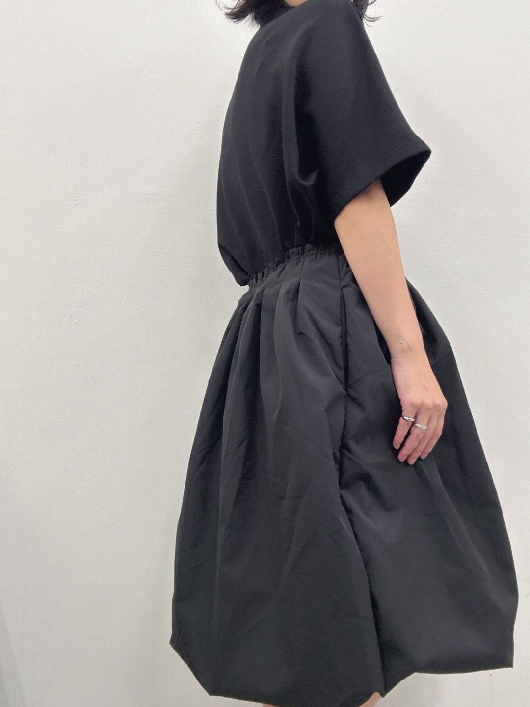 gather tuck balloon skirt