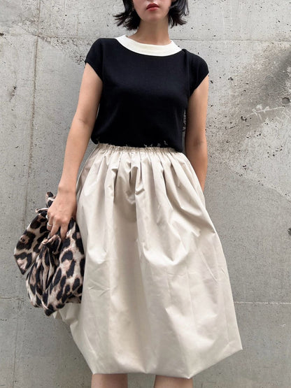 gather tuck balloon skirt