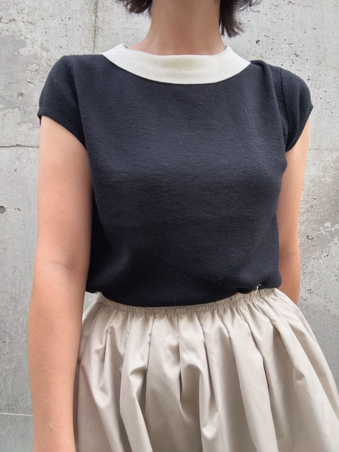 gather tuck balloon skirt