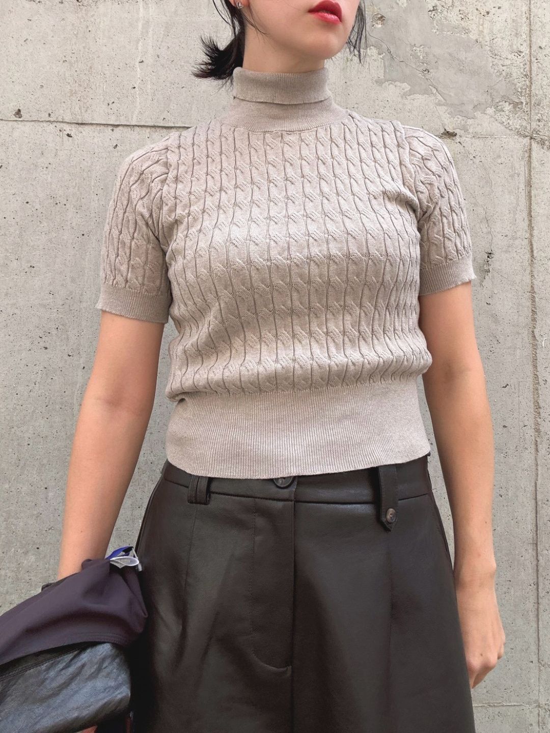 rib knit turtle