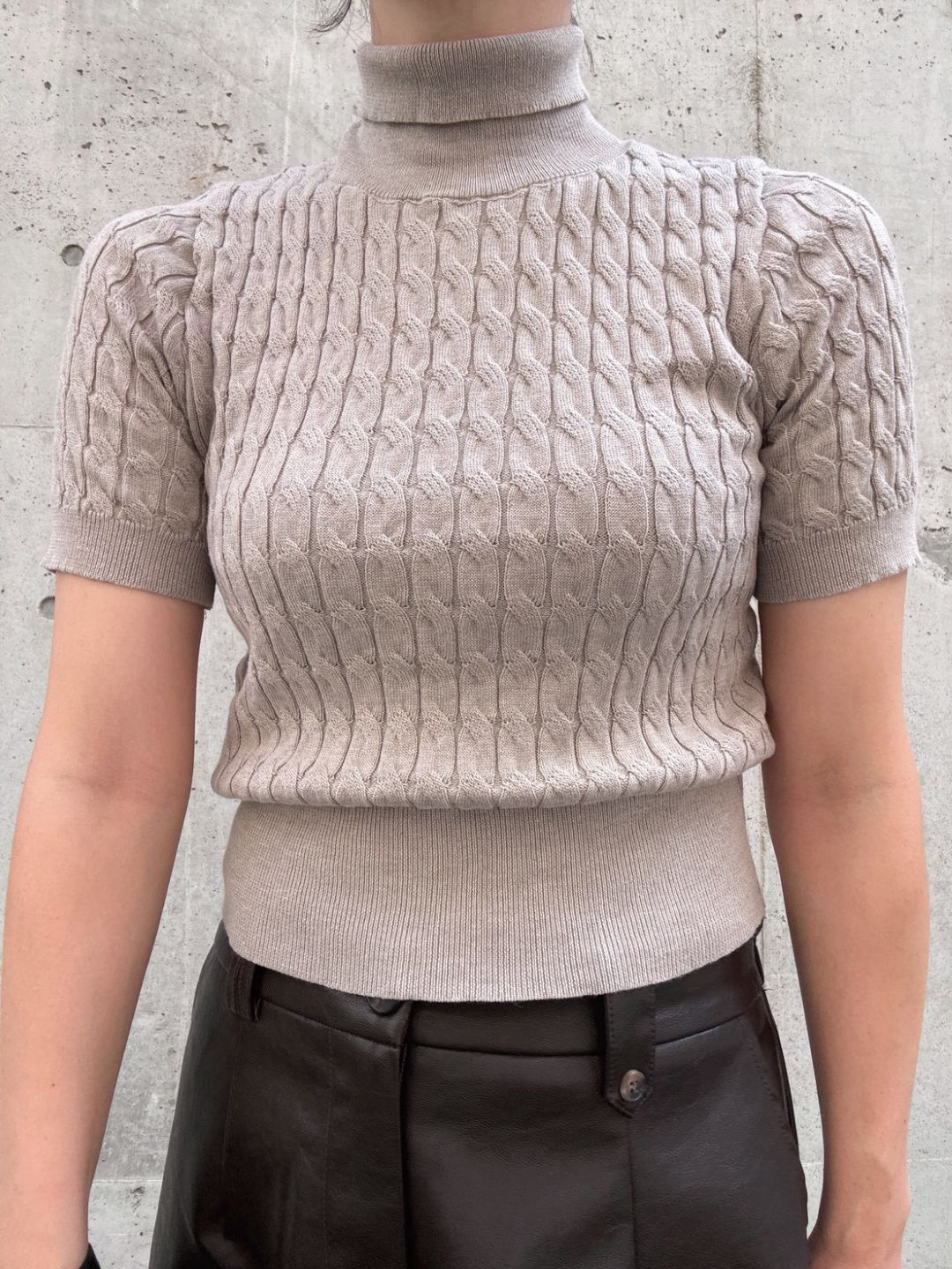 rib knit turtle