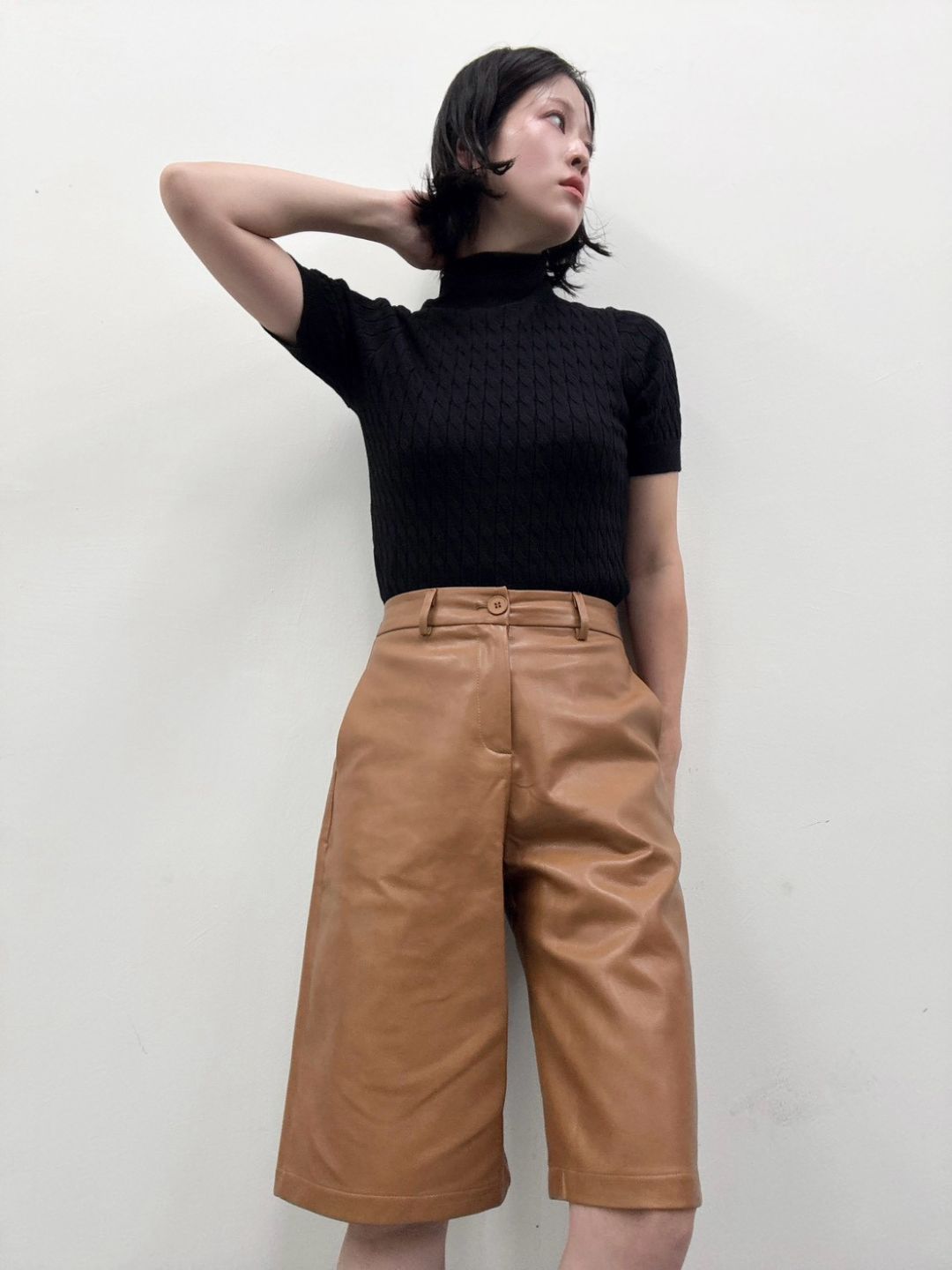 rib knit turtle