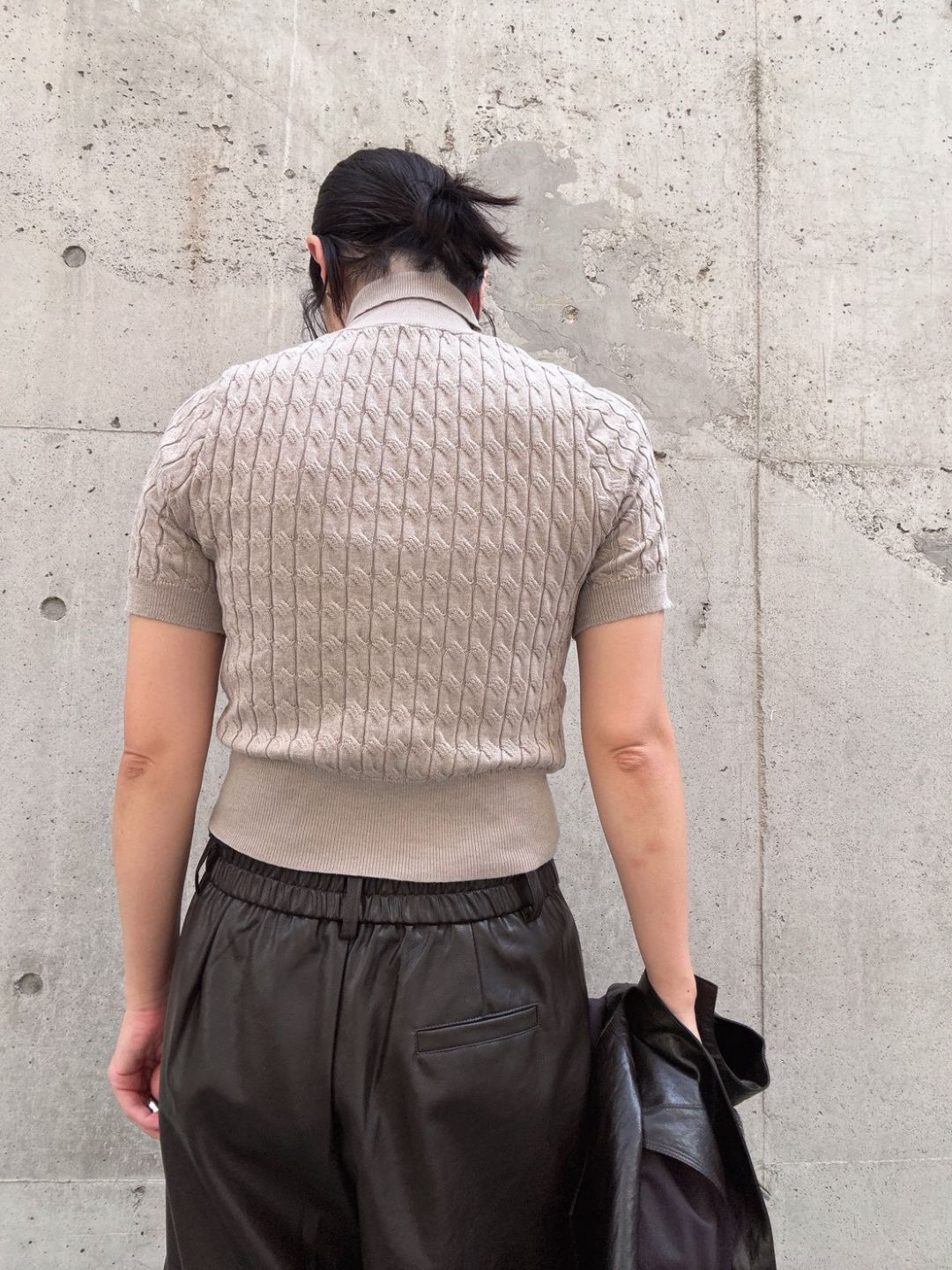 rib knit turtle