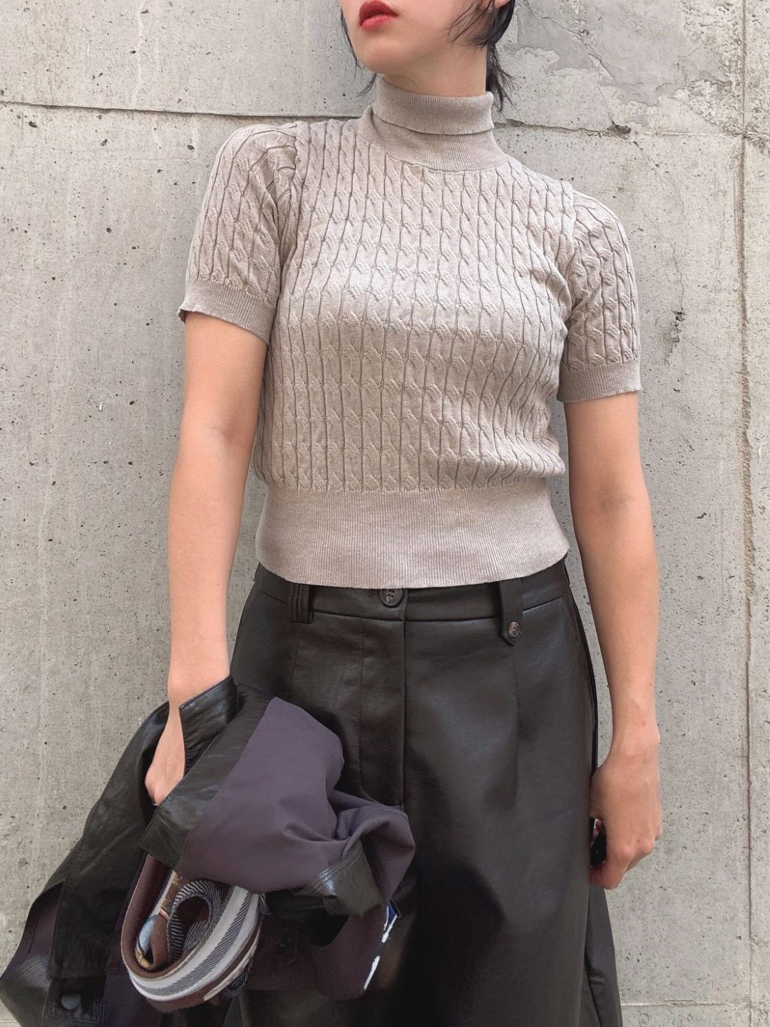 rib knit turtle