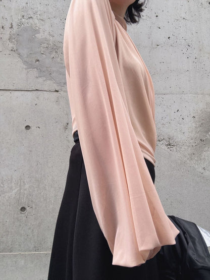 drapehigh neck blouse