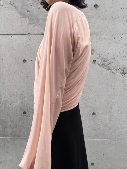drapehigh neck blouse