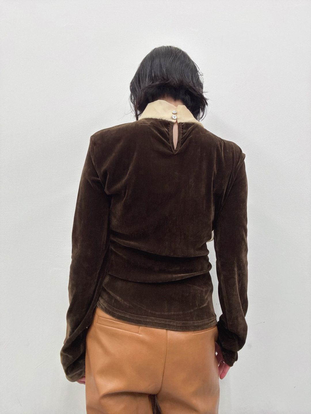 velour ribbon tops