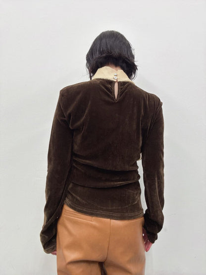 velour ribbon tops