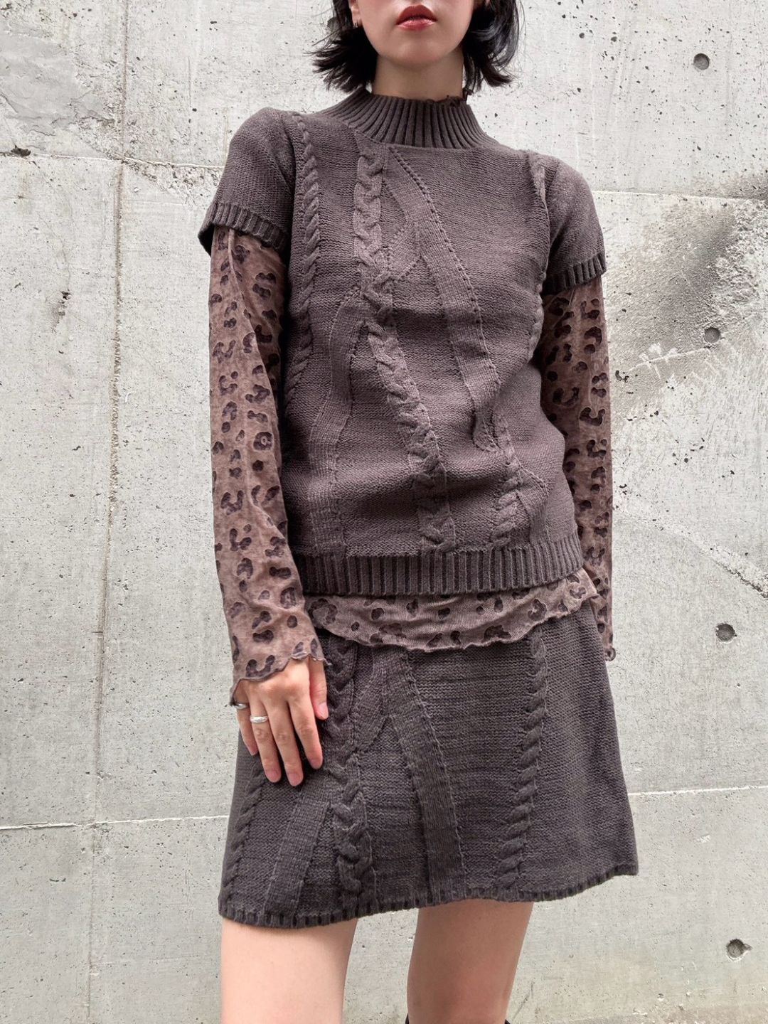 cable knit set up