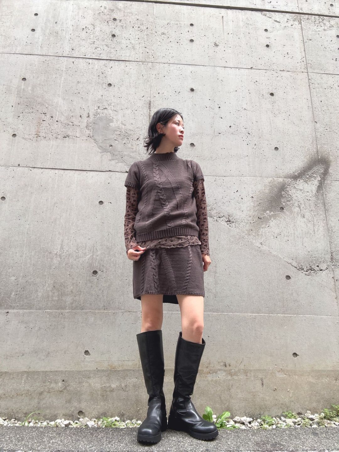 cable knit set up