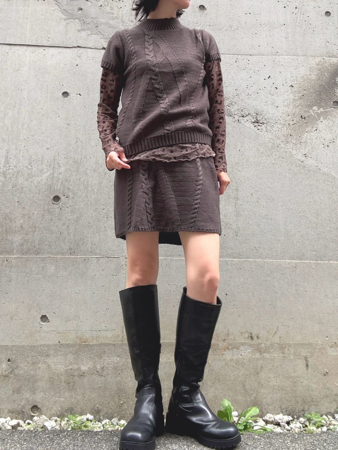 cable knit set up