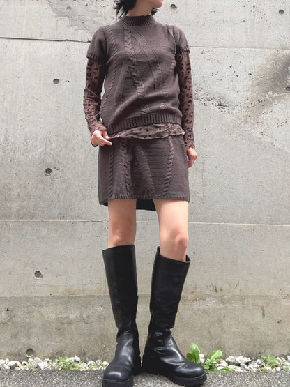 cable knit set up