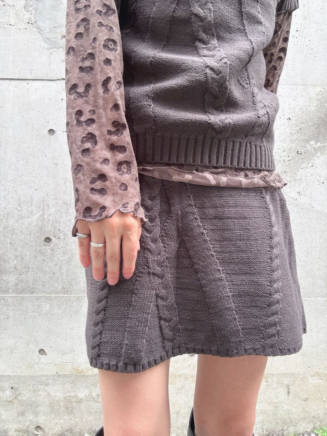 cable knit set up