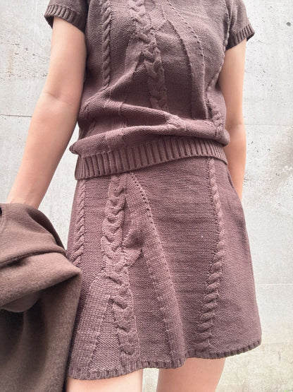 cable knit set up