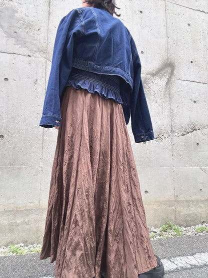 standcollar denim jacket