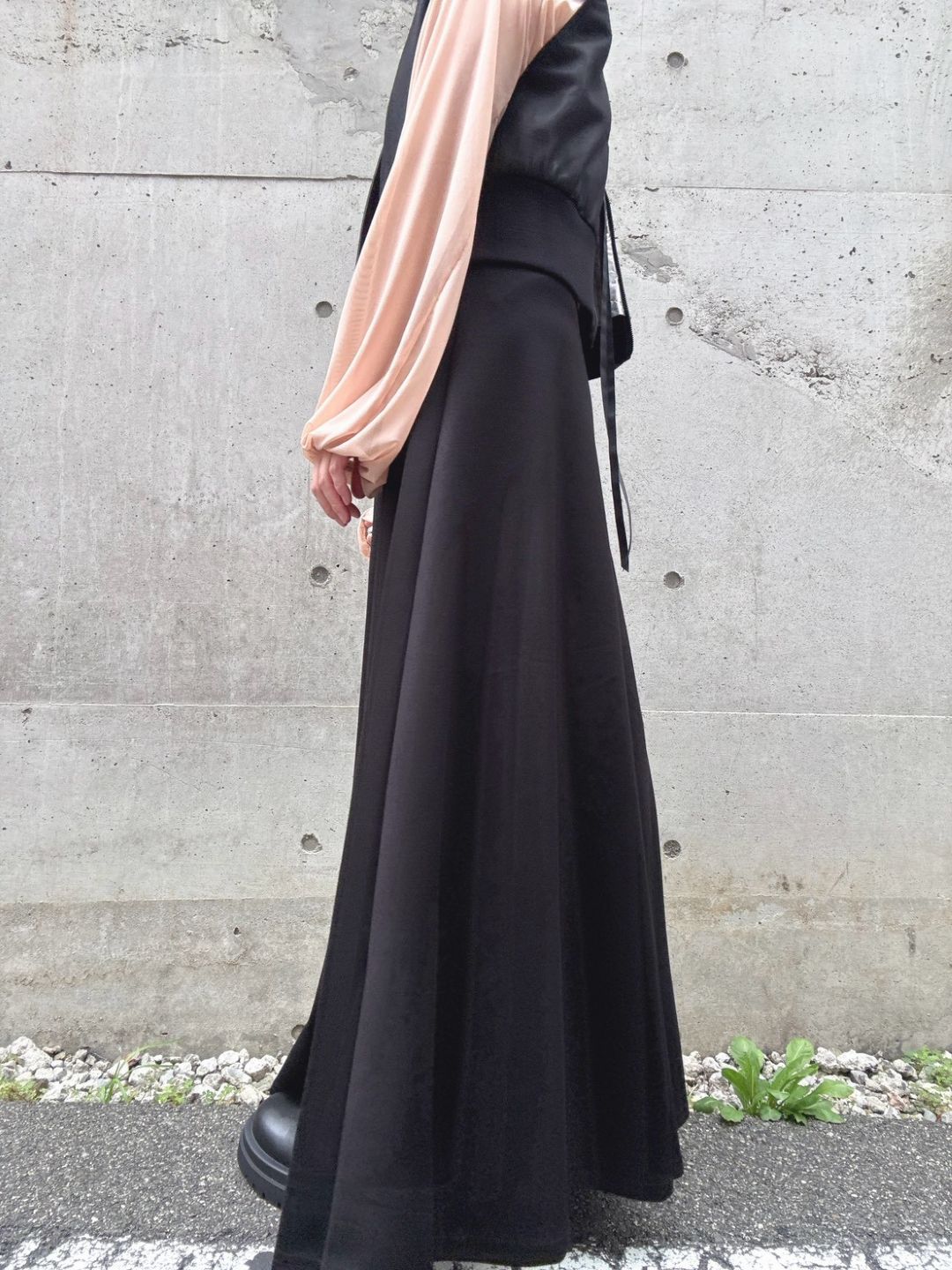 flare long skirt