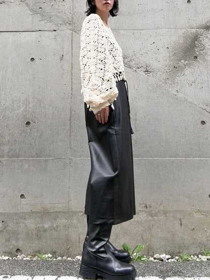 fake leather pants