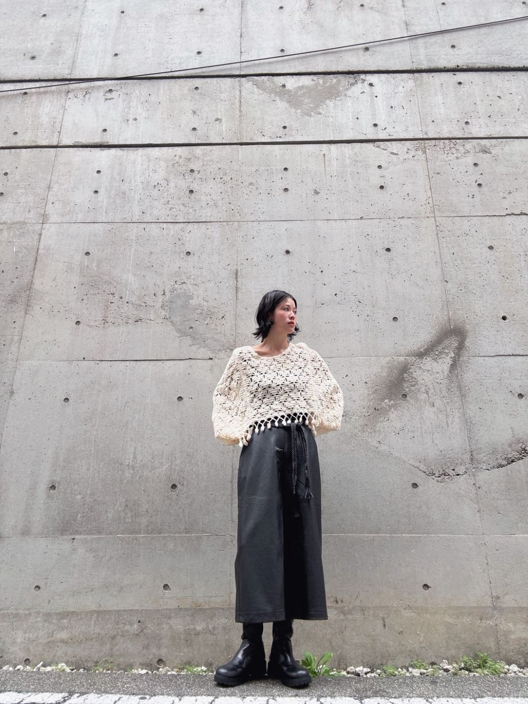 fake leather pants
