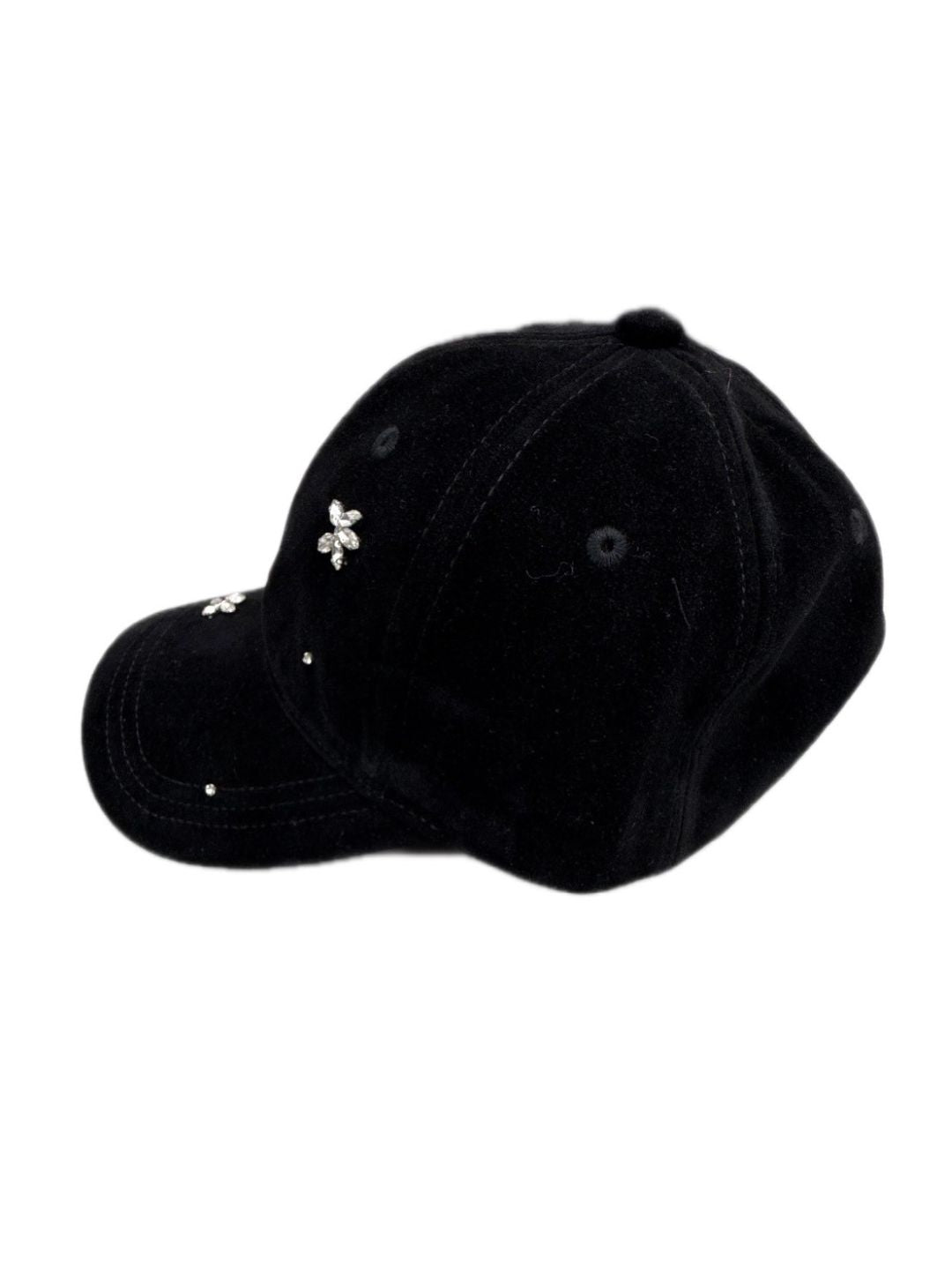 velvet bijou flower cap