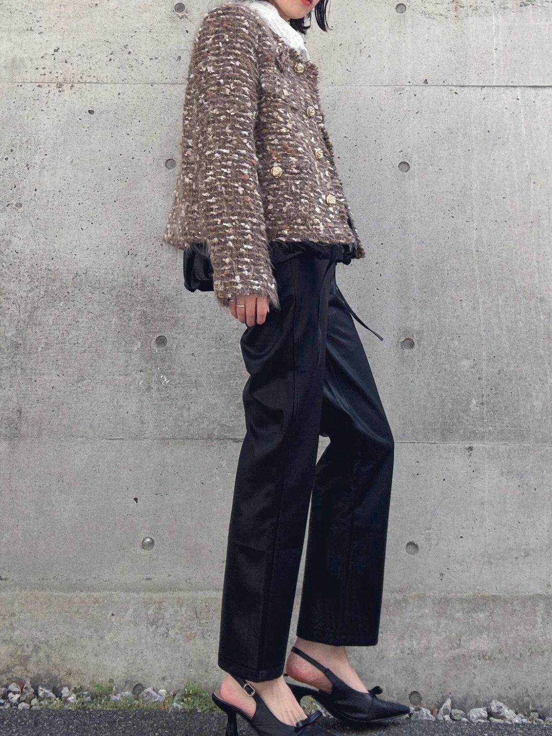 sequin tweed jacket