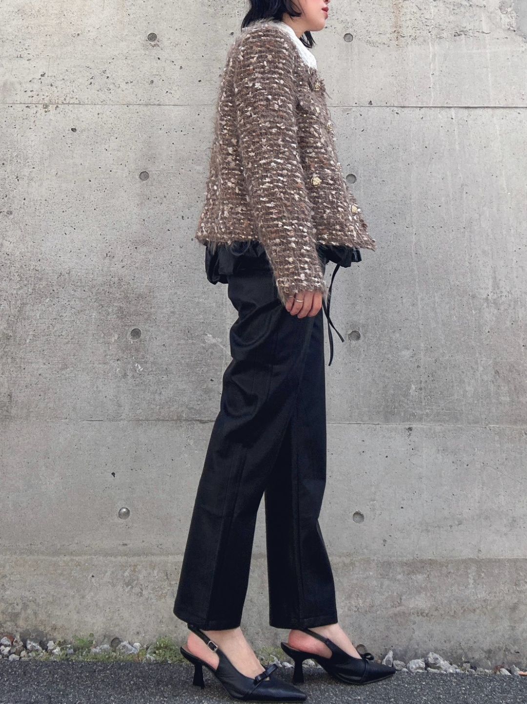 sequin tweed jacket