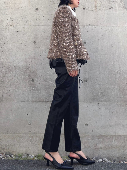 sequin tweed jacket