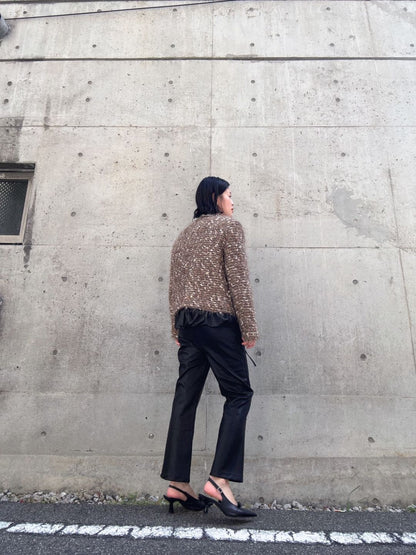 sequin tweed jacket
