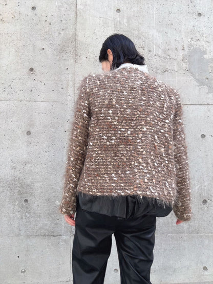 sequin tweed jacket