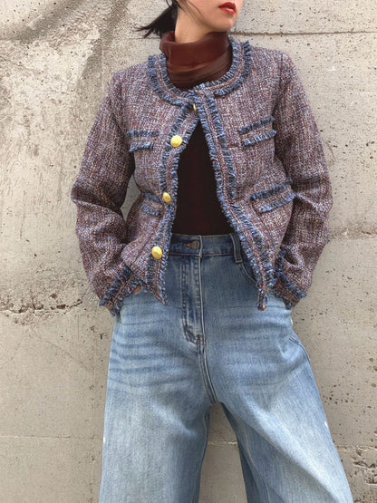 Multicolor Tweed Jacket