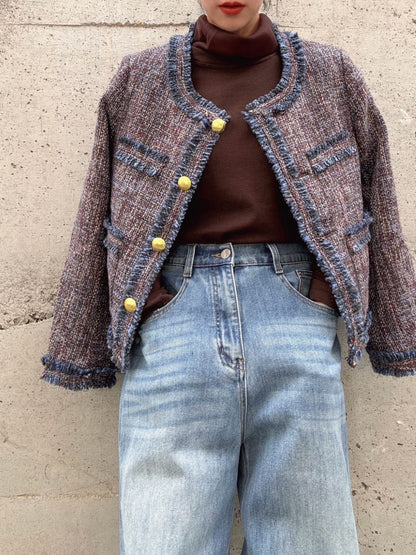 Multicolor Tweed Jacket