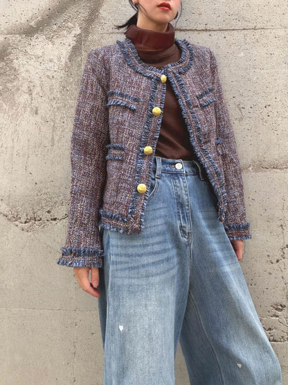 Multicolor Tweed Jacket