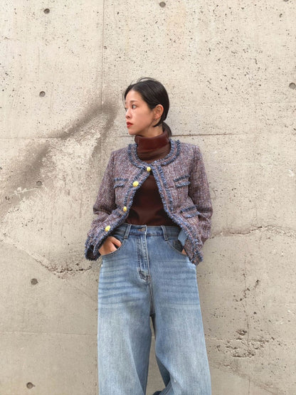 Multicolor Tweed Jacket