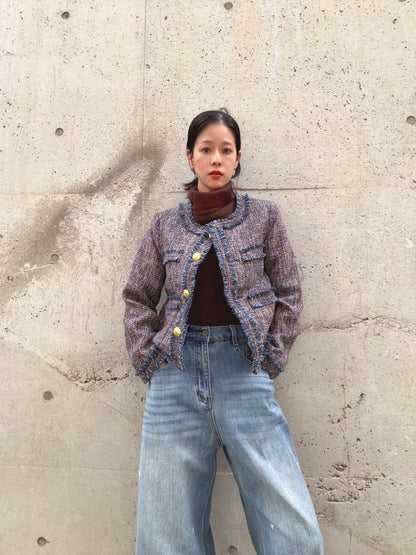 Multicolor Tweed Jacket