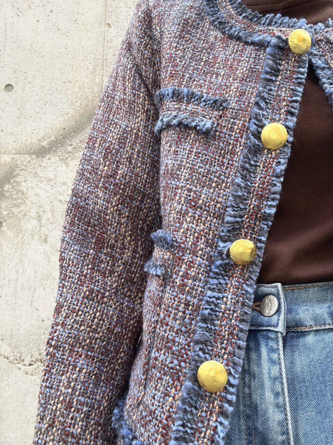 Multicolor Tweed Jacket