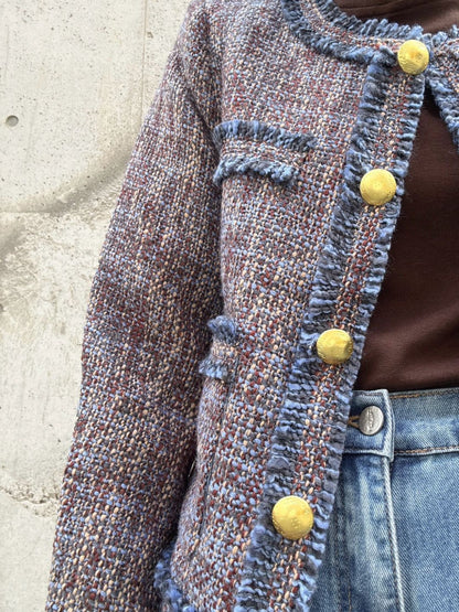 Multicolor Tweed Jacket