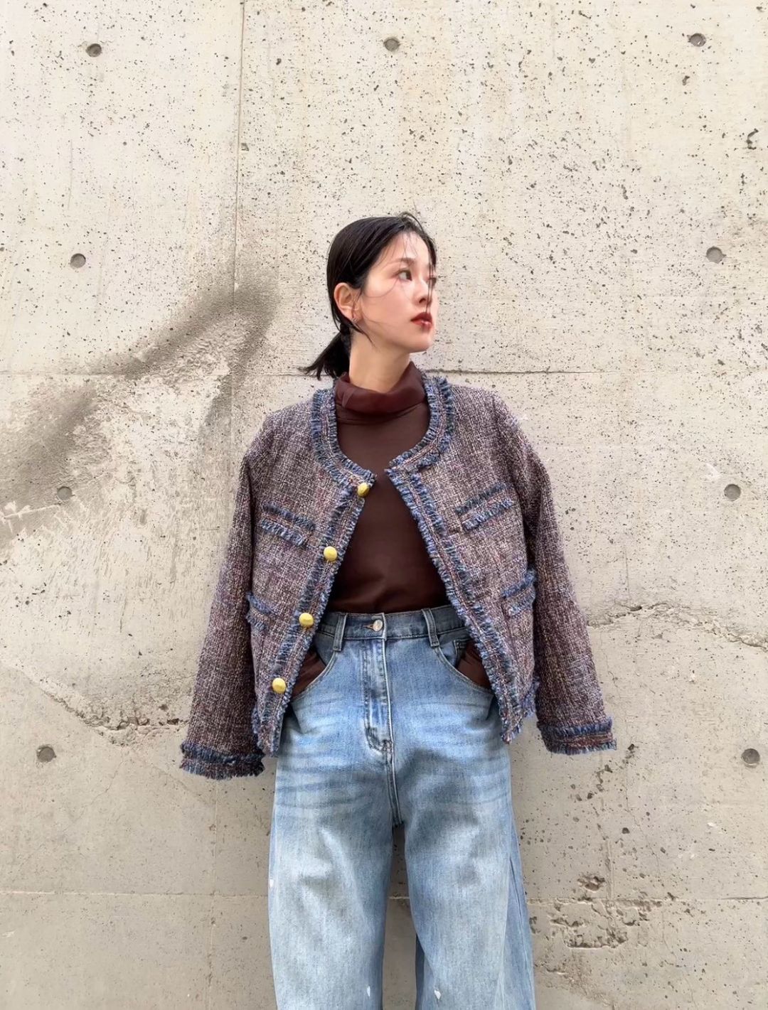 Multicolor Tweed Jacket