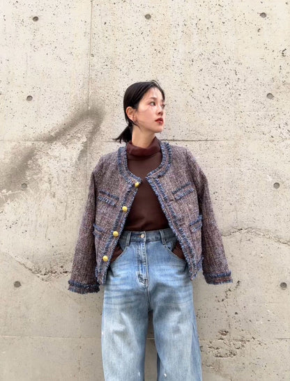Multicolor Tweed Jacket