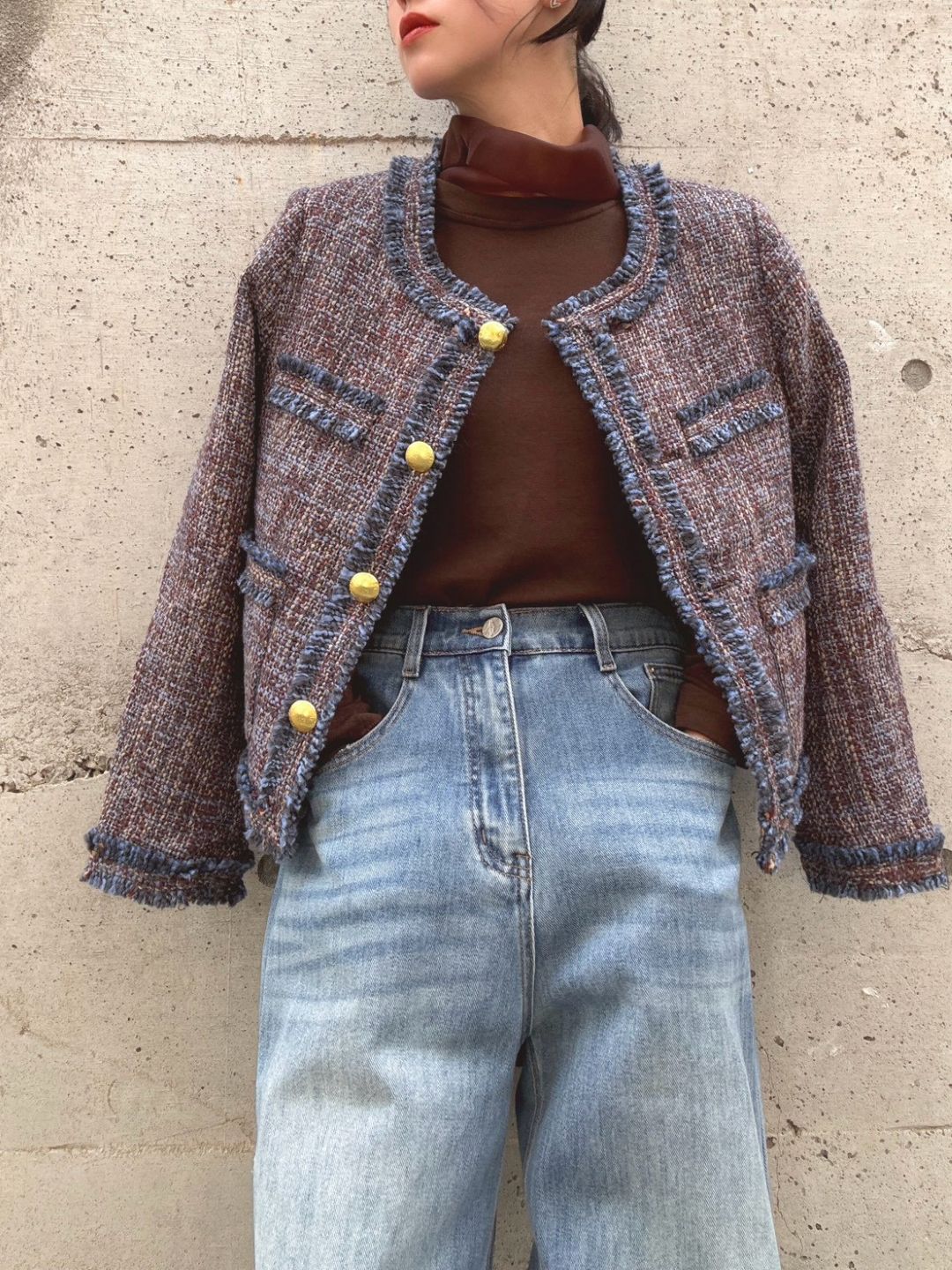 Multicolor Tweed Jacket