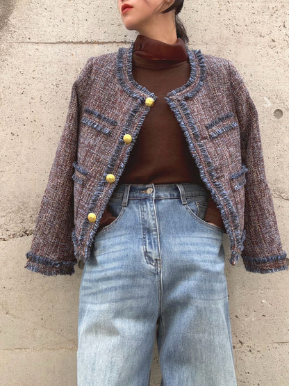 Multicolor Tweed Jacket