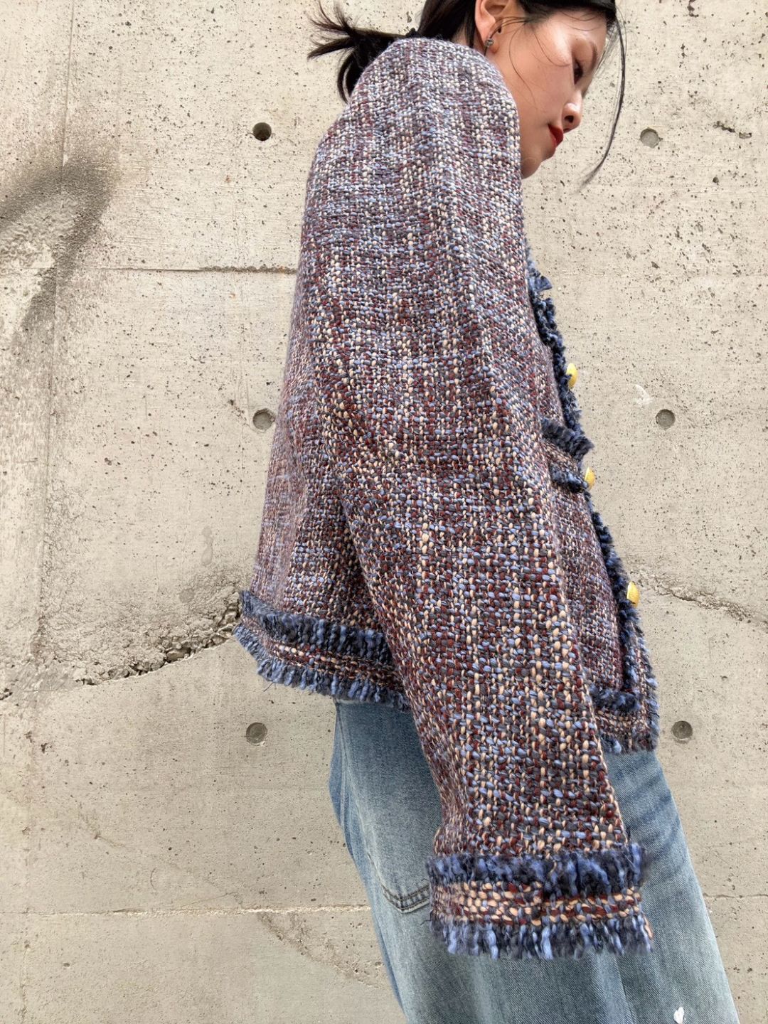 Multicolor Tweed Jacket